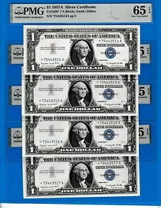 $1 1957 A ? �X�^�[ �V���o�[ �ؖ��� 4 �����m�[�g ?? 75443514-7 A Fr.1620 PMG
