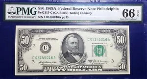 1969A $50 �A�M������ Fr-2115-C �t�B���f���t�B�A PMG66 �W�F�� EPQ