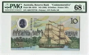 I[XgA $10 h 1988 gTOP POPh Pick# 49b PMG: 68 EPQ GEN UNC. #PL1820