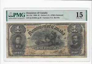 1898 �J�i�_���� DC-13c�A$1 Outward 1 �� Ser L-S SN# Q 241055 PMG F-15