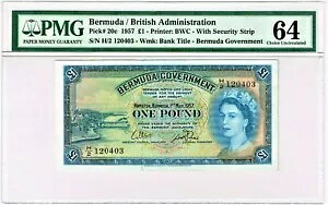 o~[_: o~[_{ 1 |h 1.5.1957 sbN 20c PMG Choice  64