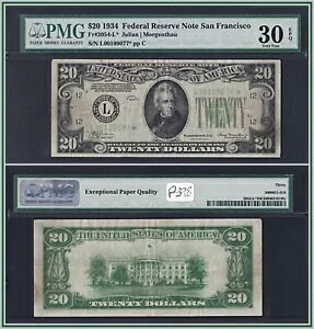1934 N X^[ $20 AM TtVXR PMG 30 EPQ x[ t@C gDGeB FRN
