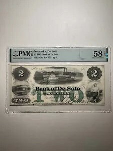 Bank Of De Soto Nebraska $2 1863 ������ 58 EPQ �ɂ��Ă̑I��