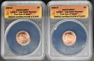 2009 P & D �����J�[�� ���O �L���r�� �Z���g - ANACS MS67 FDOI 2 �R�C�� �Z�b�g - ?COINGIANTS?