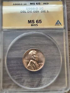 1968 D DDO Die1 Anacs MS65RD �Z���g