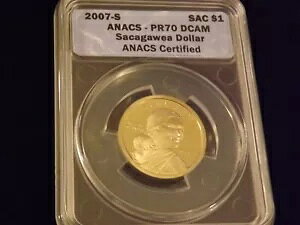 2007-S $1 �T�J�K�E�B�A ANACS PR 70 DCAM