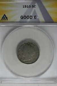 1910 .05 ANACS G 6 ���o�e�B �j�b�P���AV �j�b�P���A5 �Z���g �s�[�X