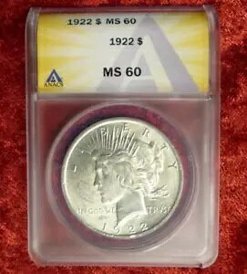 1922 ANACS MS 60 ahAAJO 1 h