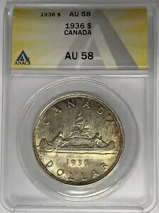 1936 �J�i�_ $1 �h�� ANACS AU 58 W4 A