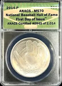2014-P �S���싅�a�� �V���o�[ �_���[ ���s���� ANACS MS70