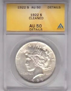 1922 ANACS AU 50 s[X Vo[ _[Aʂ̃Vo[ s[X 1 h RCɂ