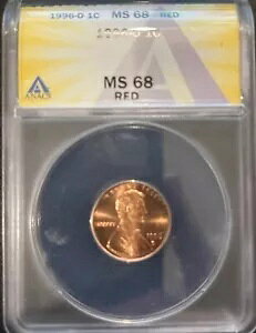 1996 D MS68 ���b�h �����J�[���L�O�كZ���g �y�j�[ ANACS �F�� + ��������