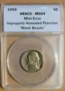 1959 5C WFt@[\ jbP ANACS MS 64 sK؂ɏĂ݂ꂽvVF ubN r[eB[