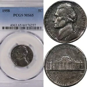 1958 WFt@[\ jbP PCGS MS65 sK؂ɏĂ݂ꂽvVF ~g G[ RC 5C