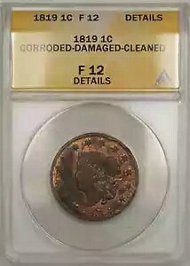 1819 Rlbg wbh  Zg 1C ANACS F 12 ڍ HAAN[jOς