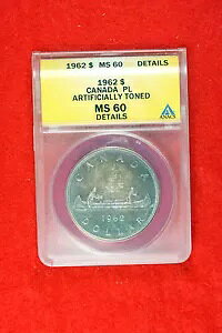1962 ANACS MS60 �J�i�_ KM-54 �����X�^�[ �g�[�j���O �V���o�[ �_���[ #KP