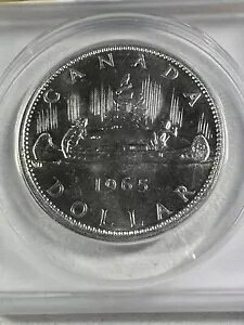 1965 �J�i�_ $1 ��� ANACS �O���[�h MS 63 �^�C�v 2 �X���[�� �r�[�Y �u�����g 5