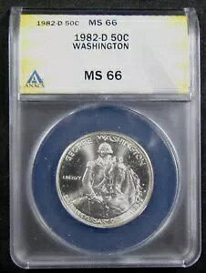 1982-D 50c G. ���V���g�� ANACS MS66�B��90%�L�O�B (1124081)