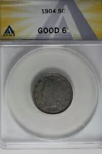 1904 .05 ANACS G 6 ���o�e�B �j�b�P���AV �j�b�P���A5 �Z���g �s�[�X