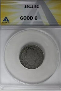 1911 .05 ANACS G 6 ���o�e�B �j�b�P���AV �j�b�P���A5 �Z���g �s�[�X