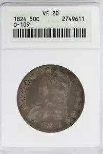 1824 �u���J�b�g 4�v �L���b�v�h �o�X�g �n�[�t�_���[ O-109 VF 20 ANACS
