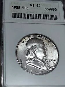 1958 tN Vo[ n[t I[h ANACS MS 64 FƎ