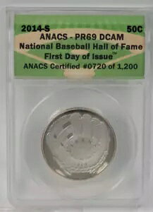 2014-S �싅 HOF �v���[�t �n�[�t�_���[ - ANACS PF69DCAM