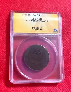 1817 US �R���l�b�g �w�b�h 1 �Z���g �R�C�� ANACS �t�F�A 2�A�uAA�v�J�E���^�[�}�[�N�t��