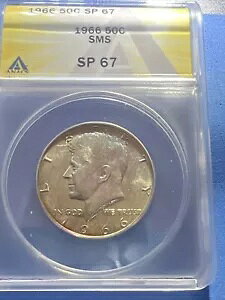 1966 50c SMS �P�l�f�B �n�[�t�_���[ ANACS SP 67