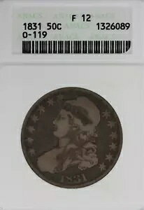 1831 �L���b�v�h �o�X�g �n�[�t�_���[ O-119 F 12 ANACS �ɂ��O���[�f�B���O