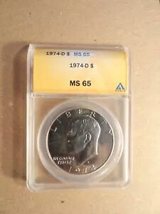 1974D AC[n[ 1 h ANACS MS65