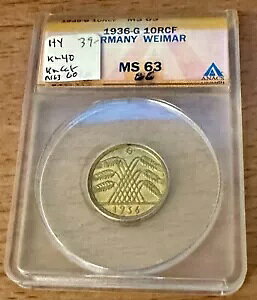 hCc 1936-G MS63 ANACS z_[ 10 yjq