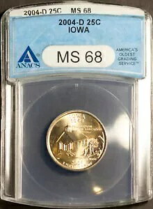 2004-D 25C ACIBNH[^[ MS 68 ANACS 1506659 + {[iX