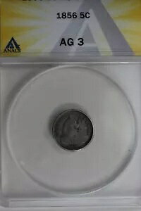 1856 .05 ANACS AG 3 �n�[�t �_�C���A�V�[�e�b�h ���o�e�B �n�[�t �_�C��