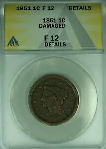 1851 ҂ݍ݃wA [W Zg ANACS F-12 fBe[ _[W (43A)