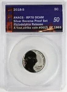 2018-S ���o�[�X �v���[�t �W�F�t�@�[�\�� �j�b�P�� ANACS RP70 PF70 DCAM �f�B�[�v �J���I 5c