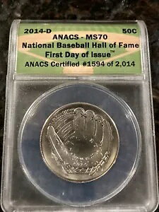 2014-D 50C �S���싅�a�� - ANACS MS70 - ���s����