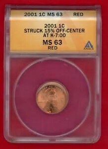 2001 1c MS63 k-700 (ES30) �Œ��S���� 15% �O��ďՓ�