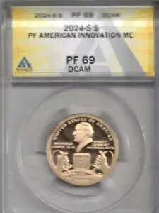 2024 �T���t�����V�X�R �A�����J�� �C�m�x�[�^�[�Y ME ANACS �F�؍ς� PF 69 �h�� $1