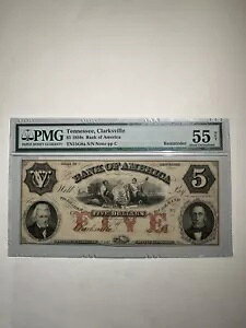 �o���N �I�u �A�����J �e�l�V�[ �N���[�N�X�r�� $5 1850 �N�� �c�� 55 �����ʂɂ���