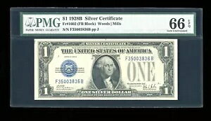 DBR 1928-B $1 Vo[ t@j[obN Fr. 1602 FB ubN WF PMG 66 EPQ VAԍ F35003836B