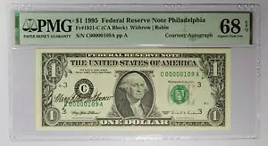 �g�b�v �|�b�v ���[ �V���A�� 00000109 ��V�T�C������ 1995 $1 PMG 68 EPQ