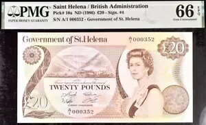 Zgwi 20 |h sbNԍ 10a ND (1986) TCB #4 PMG 66 EPQ  Unc 