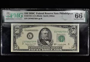1950-C $50 �A�M���������� ? PMG 66-EPQ ? FR 2110-C UNC CU 729 ?�M���ł���?