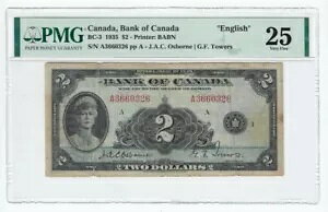 1935 Ji_s BC-3A$2 Osb/Tow SN# A3660326 PMG VF-25 p (PVC)