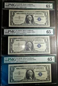 1957 B �V���o�[�ؖ��� PCGS 65 EPQ �A���F��!