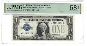 1928-A $1 Vo[ t@j[obN X^[_1601* PMG 58 EPQ VA *21590657A