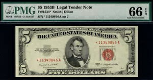 MALACK $5.00 1953B PMG 66 EPQ �X�^�[�m�[�g�B�f���炵��..�����ƌ���.. pm0043