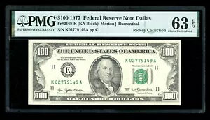 DBR 1977 $100 FRN _X_2168-K PMG 63 EPQ VA K02779149A