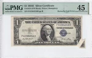 1935E $1 Vo[ؖm[g FR#1614 PMG XF45 o^tCtH[h G[!